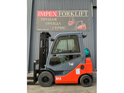 Відвантажили Toyota 02-8FGF18: газовий навантажувач 2019 року