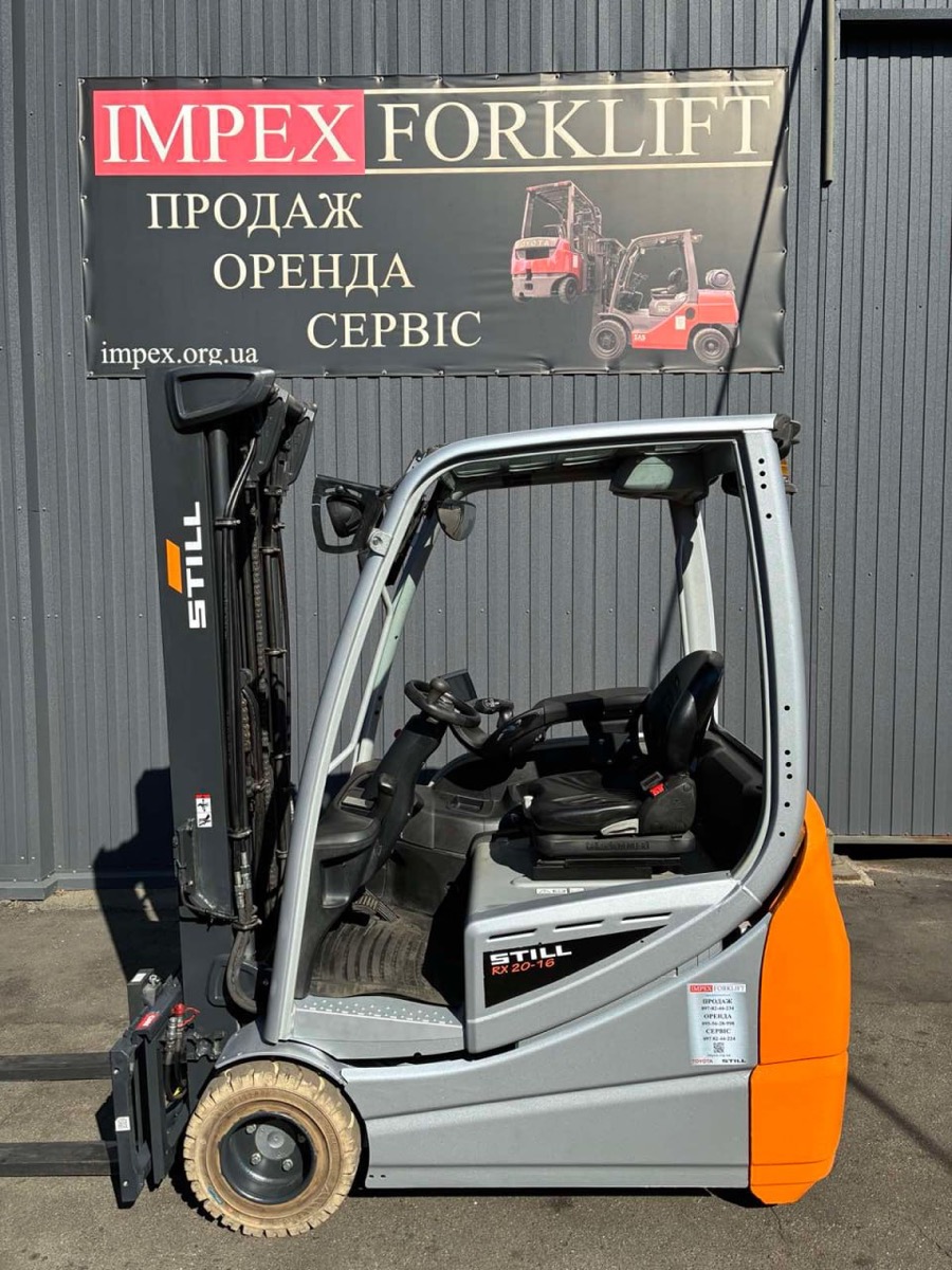 Электрический погрузчик STILL RX20-16 2019 года перед отгрузкой со склада IMPEX в Киеве