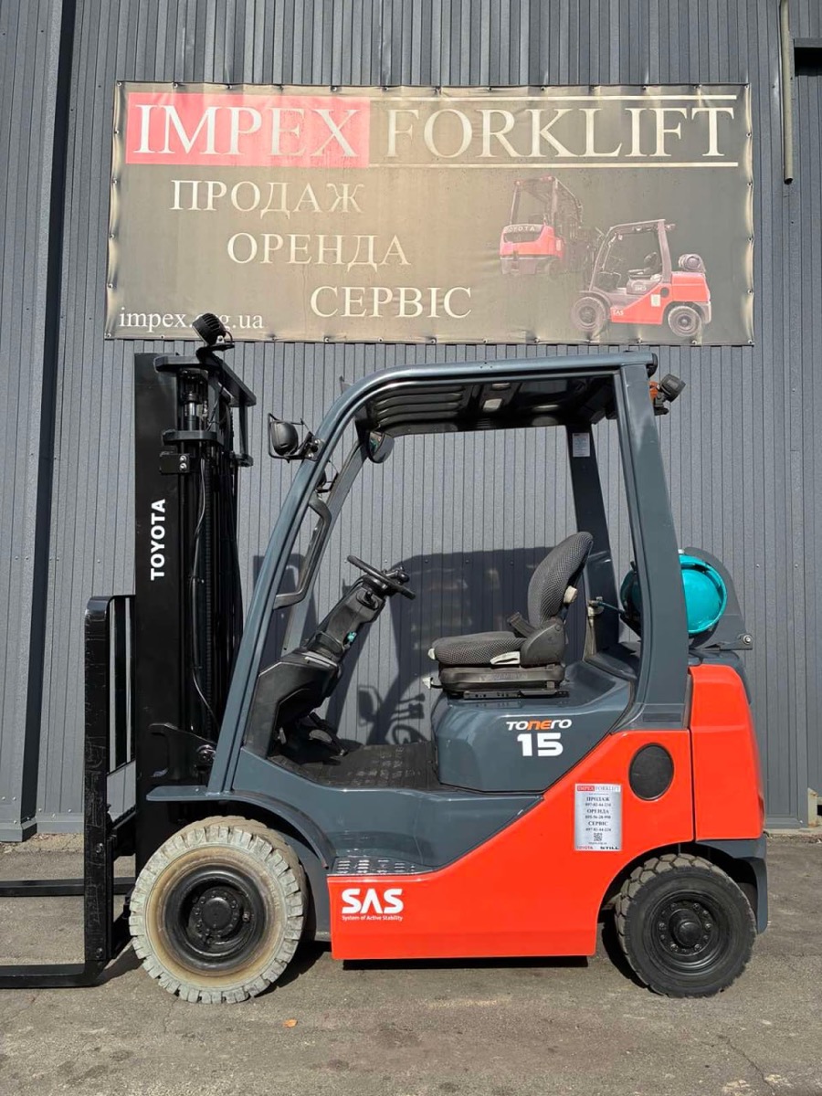 Газовый погрузчик Toyota 02-8FGF15 2019 года на складе IMPEX в Киеве