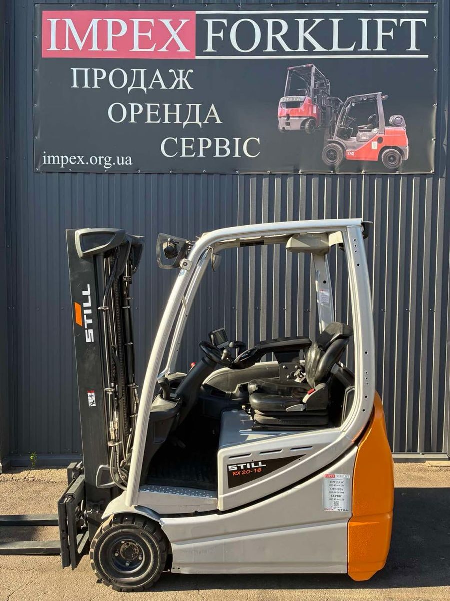 Электрический погрузчик STILL RX20-16 2020 года перед отгрузкой со склада IMPEX в Киеве