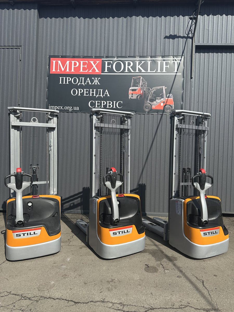Три вживані електроштабелери зі складу IMPEX у Києві